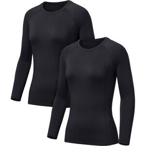 Stylish Women's Long Sleeve Thermal Tops - Perfect for Cold Weather Workouts